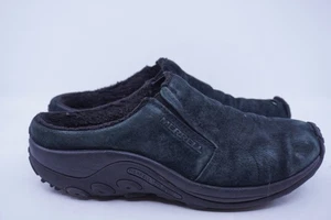 Merrell Jungle Slide Schuhe Herren 12 schwarz Wildleder Leder Sherpa gefüttert Slipper - Bild 1 von 8