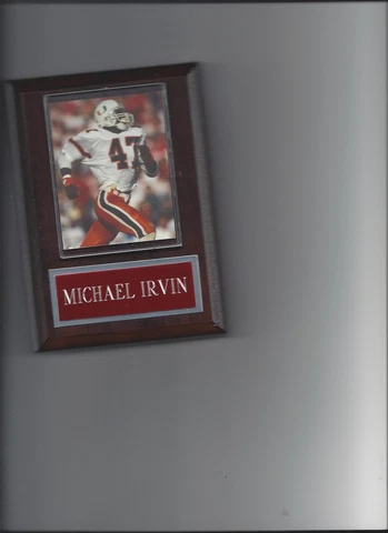 MICHAEL IRVIN PLAQUE UNIVERSITY OF MIAMI HURRICANES NCAA Cover