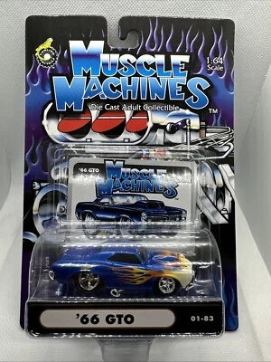 MUSCLE MACHINES 1966 PONTIAC GTO  -  LIMITED EDITION  1/64 DIECAST 66 GTO 01-83 - Image 1 of 4