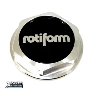 Rotiform Threaded RSE Wheel Center Cap w/Black Logo NO CLEAR COAT 32170-26X - Picture 1 of 1