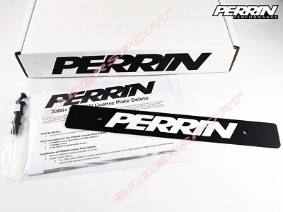 Cubierta de matrícula delantera Perrin para 2006-2017 WRX STi y 2022-2024 BRZ GR86 Foto 1 de 4