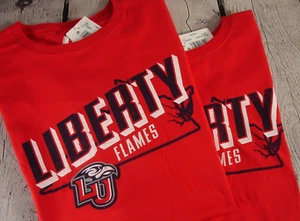 NEW LU Liberty University short sleeve red t-shirt XXXL 3XL 3X XL FLAME Football - Picture 1 of 15