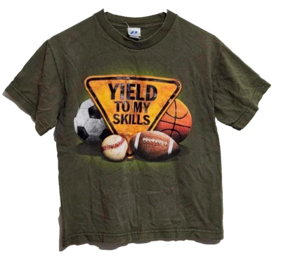 Camiseta deportiva de manga corta ProSpirit para niños 8/10 con estampado gráfico Foto 1 de 3