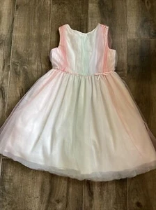 Janie And Jack Special Occasion Girls Dress Size 7 Easter Spring EUC Tulle - Picture 1 of 6