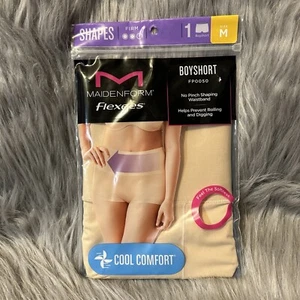 Maidenform Flexees Prendas moldeadoras para mujer Talla mediana Beige Cintura corta moldeadora para niños - Imagen 1 de 5
