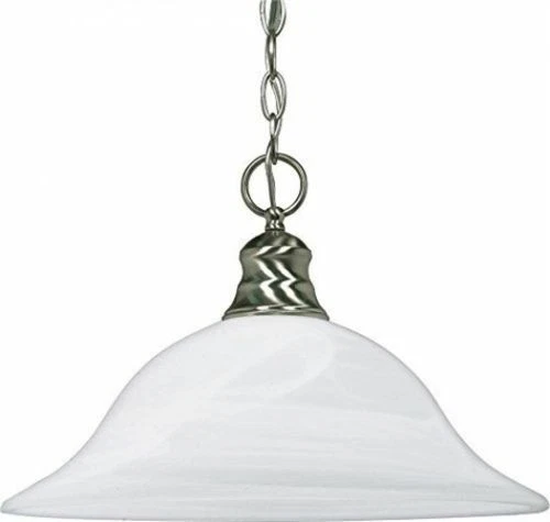 Nuvo Lighting 60/390 Transitional Single Light Down Lighting Pendant Brushed