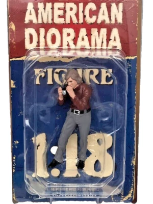 Race Day Photographer Man Resin Model Figure Display 1/18 American Diorama 76284 - Image 1 of 4