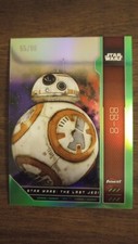 2023 TOPPS FINEST STAR WARS THE LAST JEDI BB-8 GREEN /99