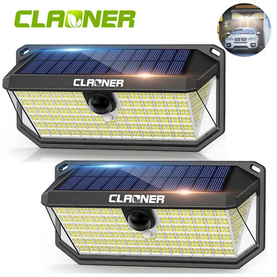 Solarleuchte für Außen 416 LED Solarlampe mit Bewegungsmelder Sicherheitswandleu - Bild 1 von 4