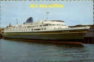 Ship M.V. Malaspina Alaska Marine Highway Postcard - Picture 1 of 2