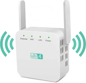 Netboost WiFi Extender2024 Signal Booster 300Mbps 7998Sq.ft Long Range Internet - Picture 1 of 11