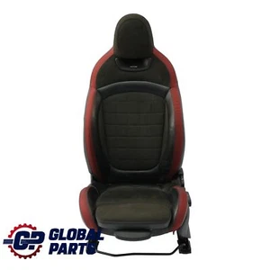 Sedile anteriore Mini F56 F60 JCW Dinamica Sport Sinistro Rosso Nero Mezza Pelle - Imagen 1 de 15