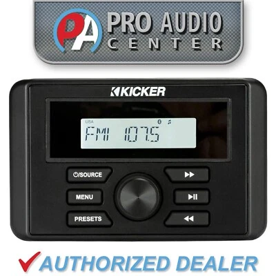 46KMC3 KICKER Marine Media Center Receiver w/Bluetooth/AM/FM/USB/AUX Input
