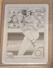 2020 Bowman Prospects Royce Lewis BP-93 Black Printing Plate. Serial 1/1 Twins