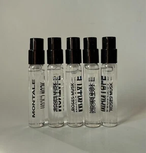 5 x Montale ROSES MUSK  EDP Vial Sample 2ml 0.07oz New Without card - Picture 1 of 1