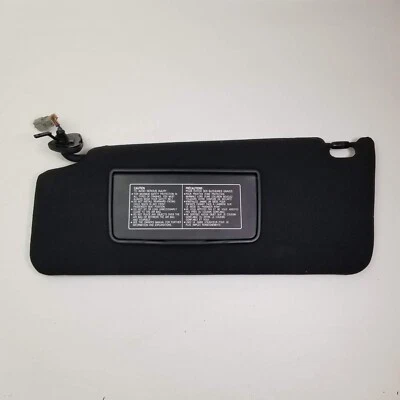 ACURA MDX 2007 2008 2009 2010 2011 2012 2013 Black Sunvisor Driver Sun Visor - Image 1 of 4