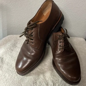 SALVATORE FERRAGAMO FORMAL Casual lace up Brown sz. 8 D Shoes - Picture 1 of 8