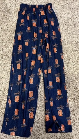 MLB Detroit Tigers Blue w/ Orange D Sleep Bottoms Youth M 10-12 Cover