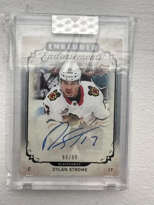 2018-19 Upper Deck Clear Cut Autographs #CCST Dylan Strome 99/99 Rare - Image 1 of 2