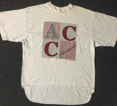 Camisa De Colección Años 90 ACC Aardvarks Desteñida Cola Larga EE. UU. Pista Universitaria Grunge Escuela PE Foto 1 de 4