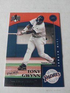 1999 Pacific Omega Hit Machine 3000 #19 Tony Gwynn #2860/3000