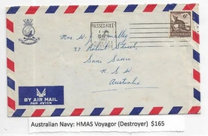 1962 Australian Navy Destroyer HMAS Voyagor (Vietnam) to NSW ... (M7173) - Picture 1 of 2