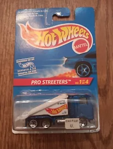 HOT WHEELS 1995 BLUE RAMP TRUCK INTERNATIONAL PACKAGING PRO STREETERS - Bild 1 von 7