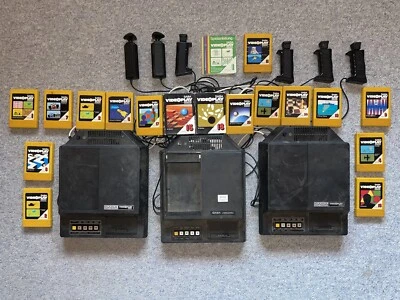 3x Fairchild SABA VideoPlay KONSOLE F 2 Schach 70 Retro COMPUTER + Spiel OVP Box - Bild 1 von 4