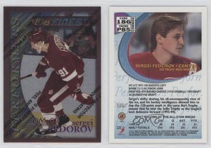 1995-96 Topps Finest Sergei Fedorov #186 HOF