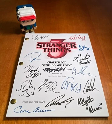 Stranger Things 3 Script Signed- Suzie, Do You Copy?- Autograph Reprints - Image 1 of 4