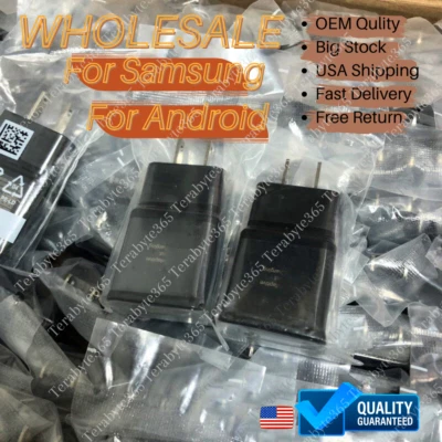Lot 1-1000x USB Fast Wall Charger US Adaptive Power Adapter For Samsung Andorid - Image 1 of 4