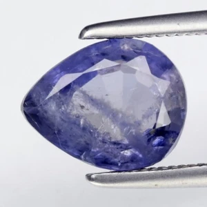 💎 1.40ct 8.3x6.5mm Pear Natural Bluish Violet Iolite - Tanzania Gemstone - Imagen 1 de 4