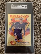 2021-22 Topps Finest FB Marco Veratti Jumbo All Star Superfractor 1/1  SGC 9.5
