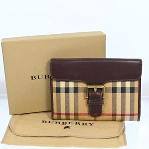 Burberry Nova Check Beige PVC Leather Wallet J3095Y407 - Picture 1 of 22