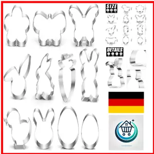 Oster Ausstechformen 11tlg Hasen Eier Keksausstecher für Plätzchen Backen - Bild 1 von 10