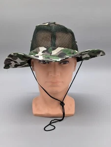 Camo Vented Bucket Hat Side Snap Lightweight Packable Fishing Hunting Hiking Cap - Picture 1 of 20