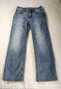 Jeans Rock & Roll Denim Uomo *30x30 Blu Doppio Barilotto Dritto Relaxed Baffi - Foto 1 di 17