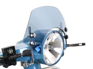 Vespa PX Pantalla Moto Nostra Ahumada Pequeña LML Estrella Cromo Soportes Mosquitera - Imagen 1 de 4