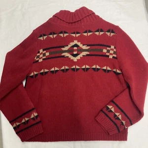 Pendleton Suede and Wool Jacket Womens Large Red Black - Picture 1 of 9