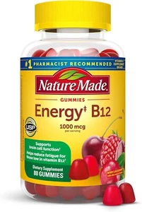 Nature Made Energy B12 1000 mcg, Dietary Supplement for Energy Metabolism 80 CT - Picture 1 of 6