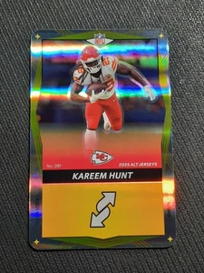 2025 UNO Elite Alt Jerseys Yellow Foil #081 Kareem Hunt Kansas City Chiefs - Picture 1 of 3