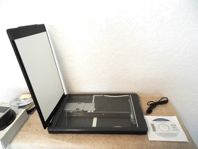 J371A Epson Perfection V39 Flatbed Scanner Black + Cord + Software * GRADE A * - Image 1 of 4