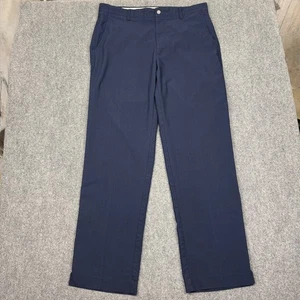 Footjoy FJ Athletic Chino Golf Pants Mens Sz 36X34 Navy Blue Stretch Performance - Picture 1 of 9