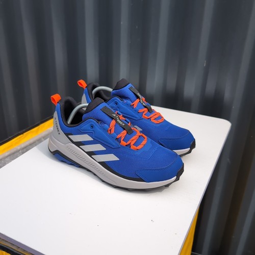 UK 9.5 Scarpe da trekking Adidas Terrex Anylander da uomo blu grigio arancione IH3546