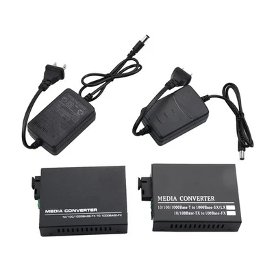 Gigabit Ethernet Media Converter Single Mode Port 4 RJ45 And 1 SC Transceiver k - Image 1 of 4