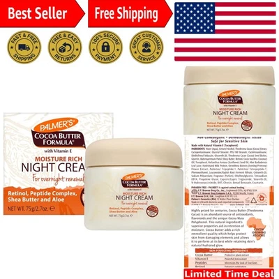 Kakaobutter Formel Feuchtigkeitsreiche Nachtcreme, 2,7 Unzen - Bild 1 von 4