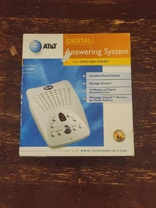 AT&T ATT 1719 Digital Answering Machine with Audible Caller ID Vintage 2002 1719 - Zdjęcie 1 z 9