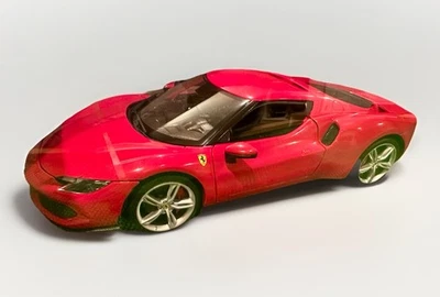 1: 18 Maisto FERRARI 296 GTB 红色 1/18 比例压铸新品 — 第 1/3 张图片