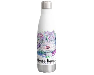 Botella personalizada Cockerpoo con tu texto/nombre perro doble pared 500 ml - Imagen 1 de 4