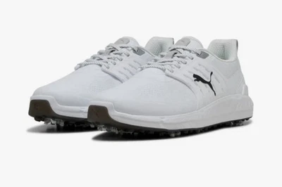 NEW PUMA 12.5 IGNITE ELEVATE 2 Tour Spiked Golf Shoes Puma White Black 312553 - Image 1 of 4